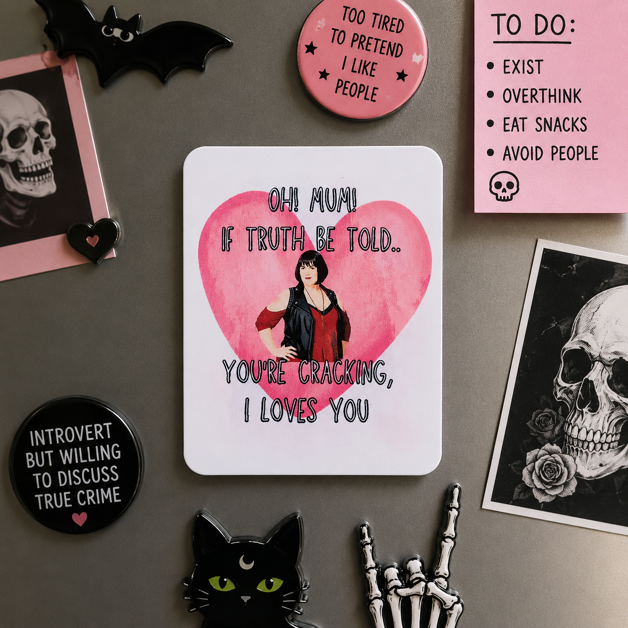 Nessa Oh Mum If Truth Be Told Magnet - Funny Mum Gift
