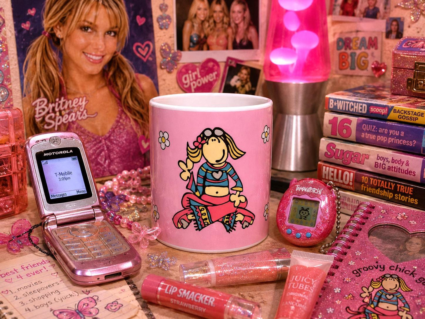 Groovy Chick Style Mug – Y2K Aesthetic Gift – Cute Nostalgic Gift for Her