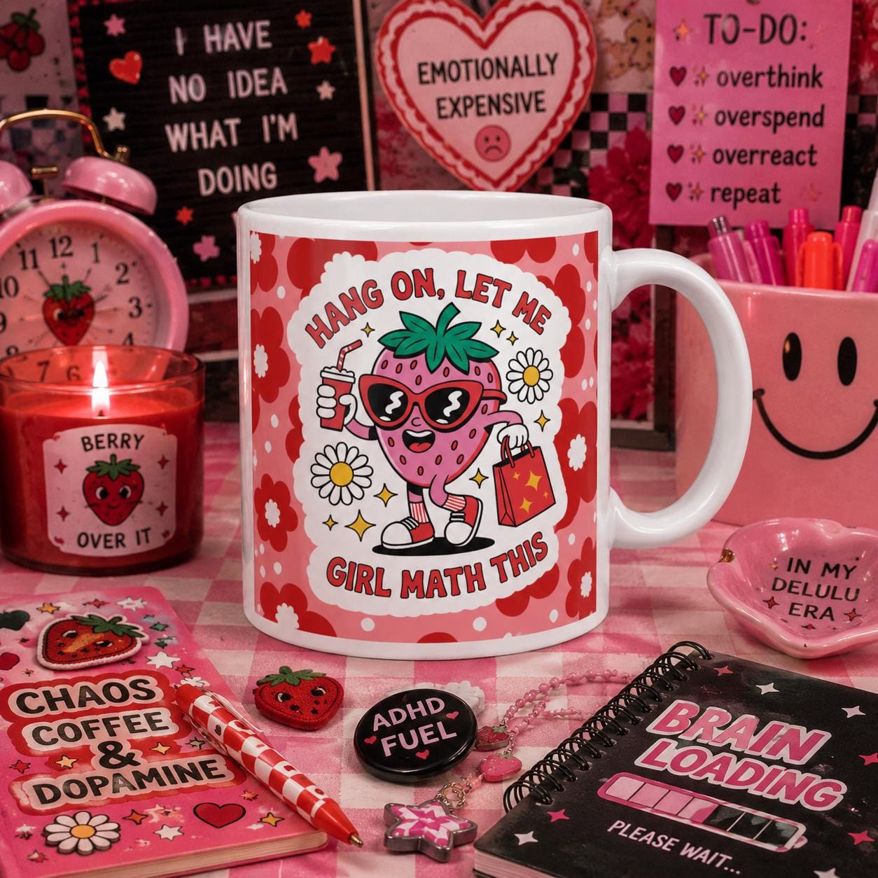 Hang On Let Me Girl Math This Mug - Funny ADHD Gift
