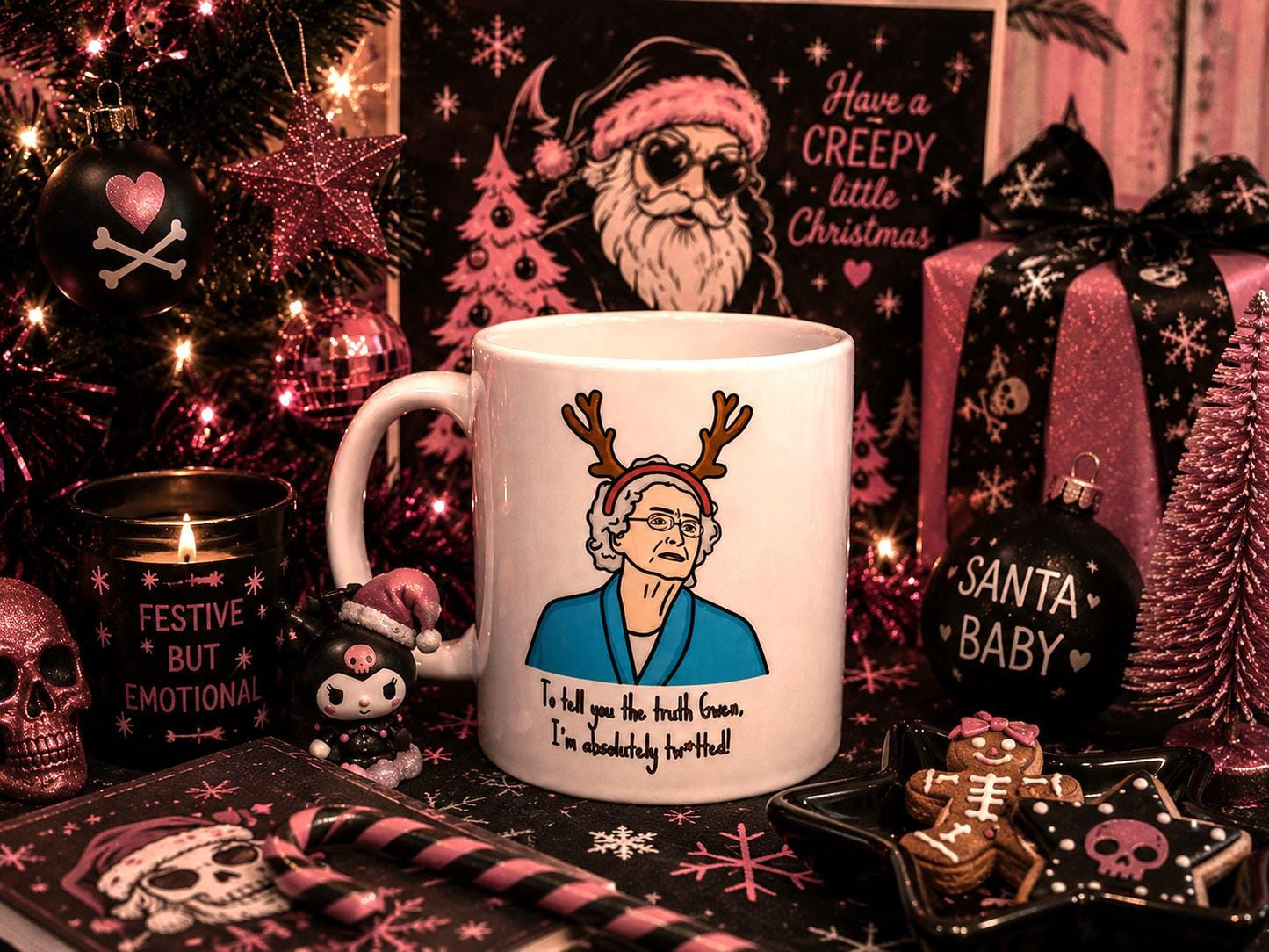 I’m Absolutely Twatted Mug – British Humour Coffee Mug – Xmas Party Gift