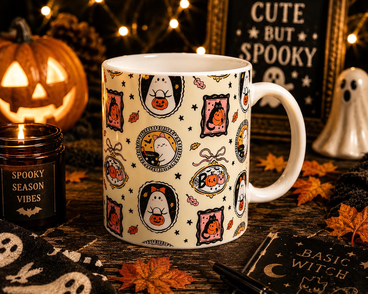 Cute Halloween Mug β Spooky Cute Ghost Pumpkin Mug