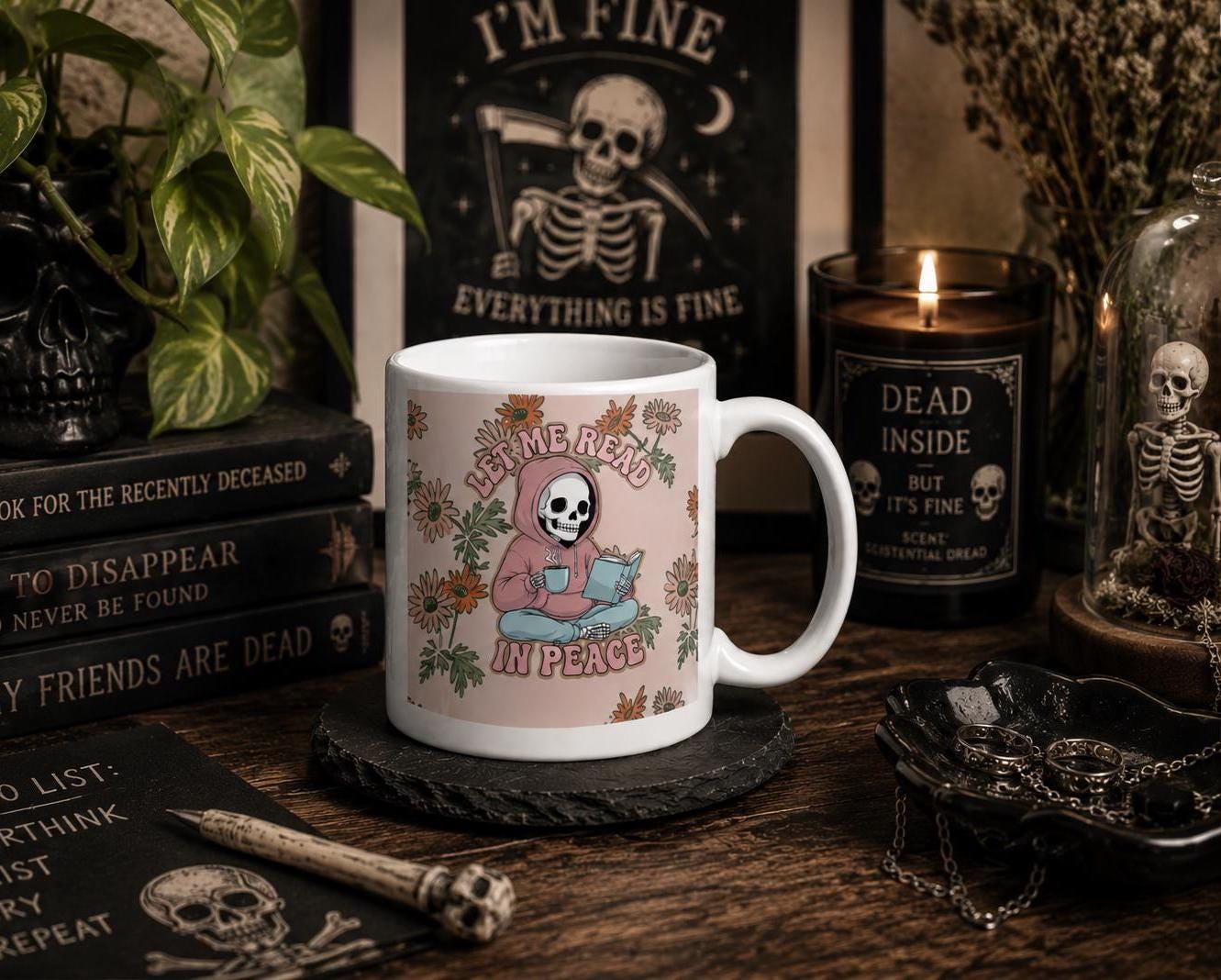 Let Me Read in Peace Mug – Introvert Reader Gift
