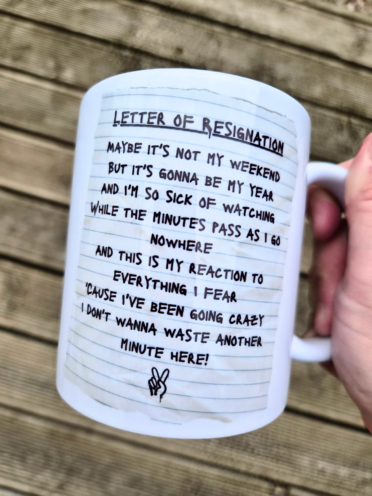 Elder Emo Mug | Letter of Resignation Mug | Emo Coffee Mug | Millennial Mug | Alternative Mug | Funny Work Mug | 11oz Ceramic Mug