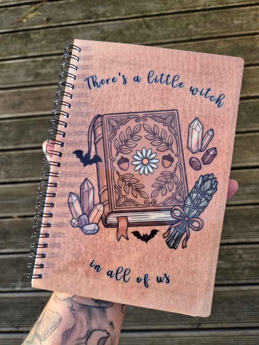 Practical Magic Inspired Witchy Notebook - A5 Lined Notebook - Witchcore Journal - Magical Stationery - Cottagecore Notebook - Witchy Gift