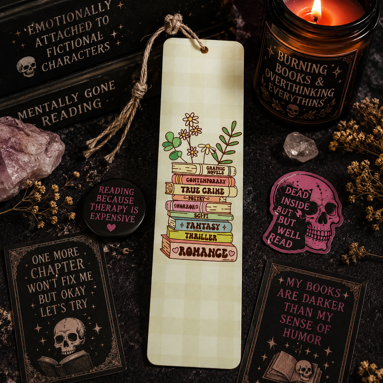 Book Stack Bookmark – Book Lover Gift