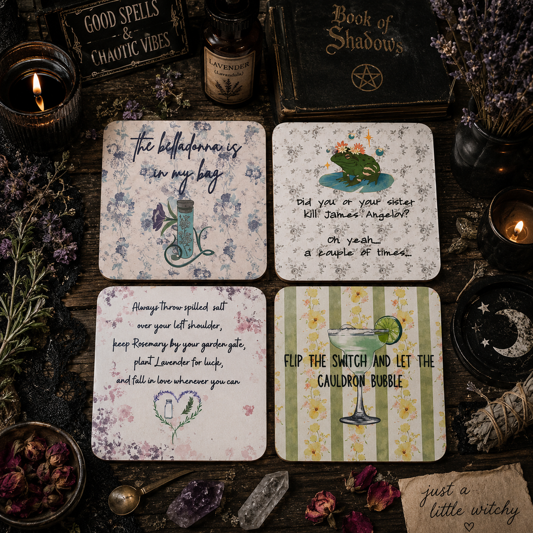 Practical Magic Coaster Set – Practical Magic Inspired Gift