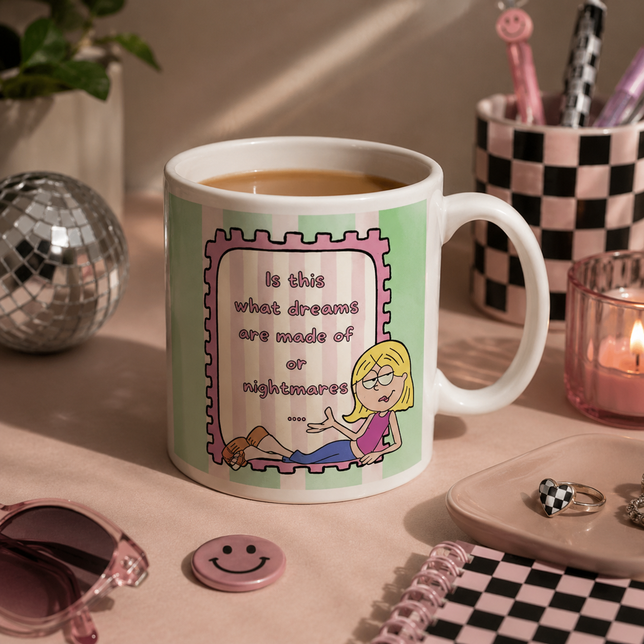 Is This What Dreams are Made of or Nightmares Mug - Funny 90s Nostalgia Mug - Millennial Gift