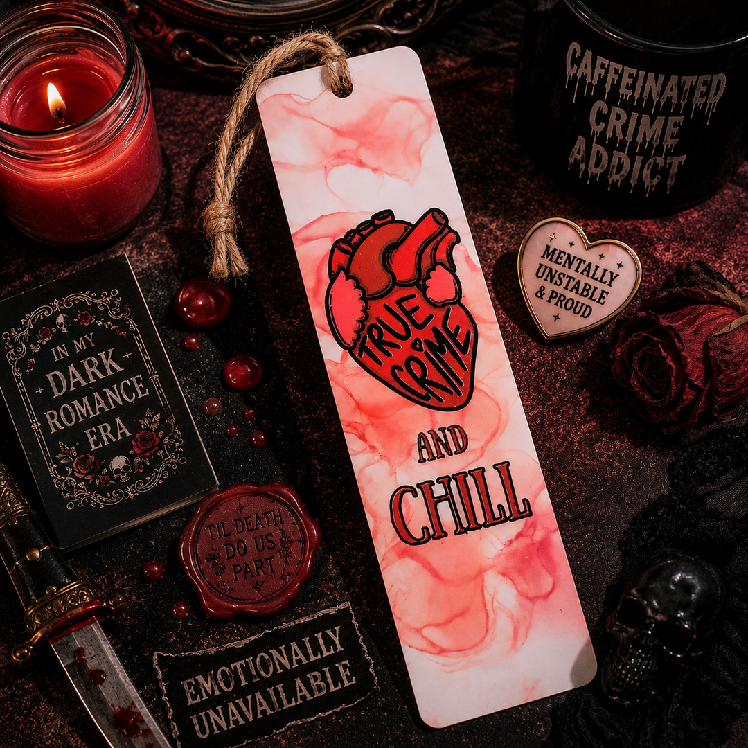 True Crime And Chill Bookmark - Book Lover Gift