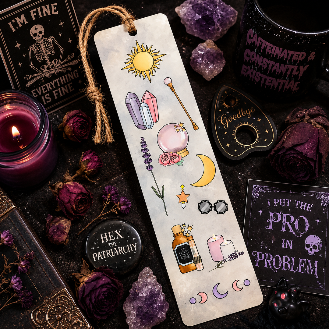 Witchy Bookmark - Crystal Bookmark - Witchy Book Lover Gift