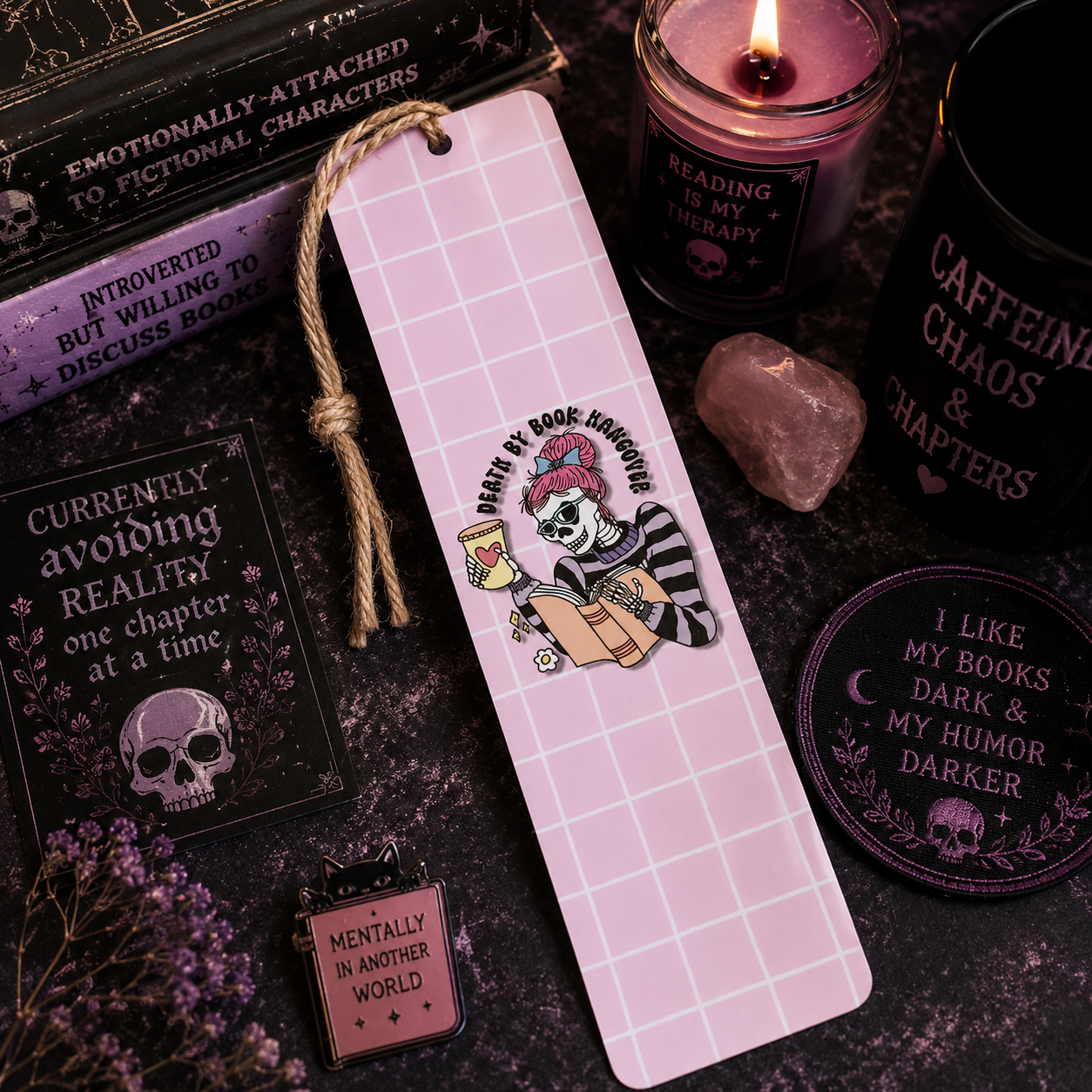 Dead But Book Hangover Bookmark - Funny Reader Gift
