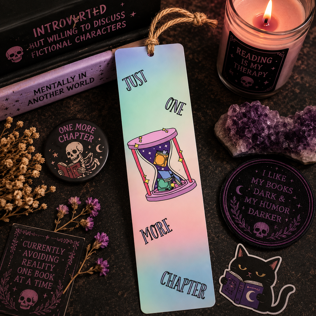 Just One More Chapter Bookmark - Funny Book Lover Gift