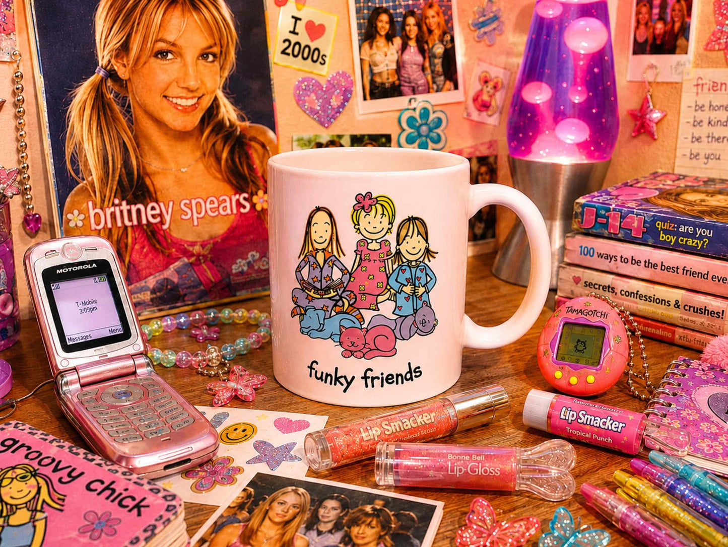 Funky Friends Coffee Mug – 90s 2000's Nostalgia Mug