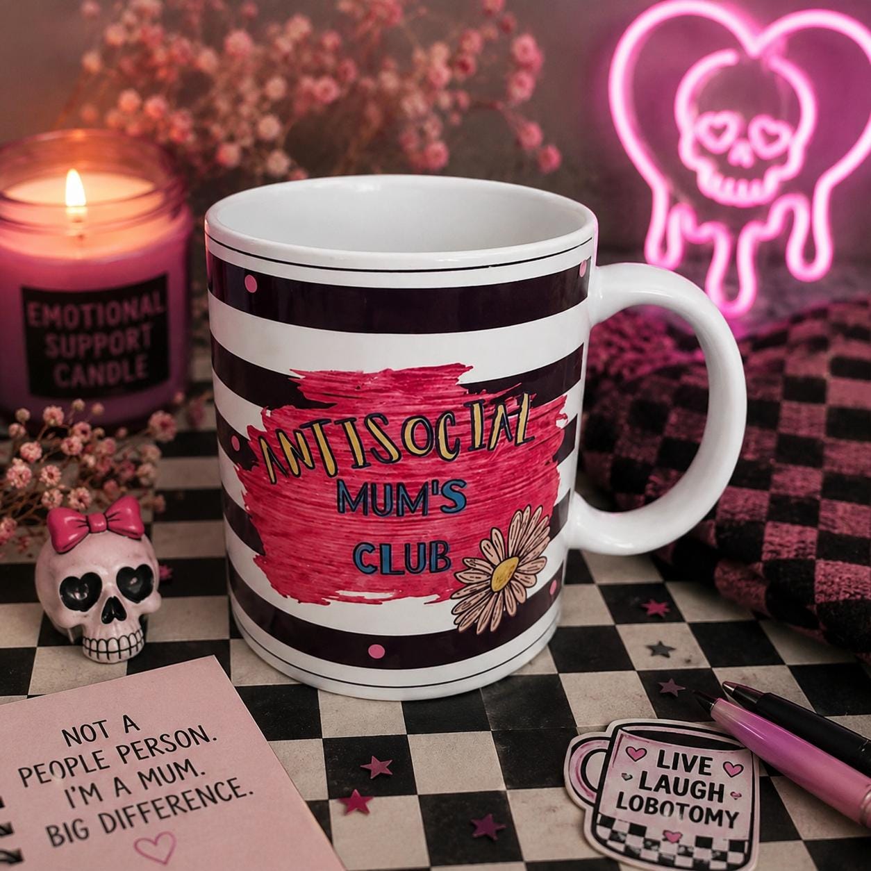 Antisocial Mums Club Mug – Funny Mum Mug