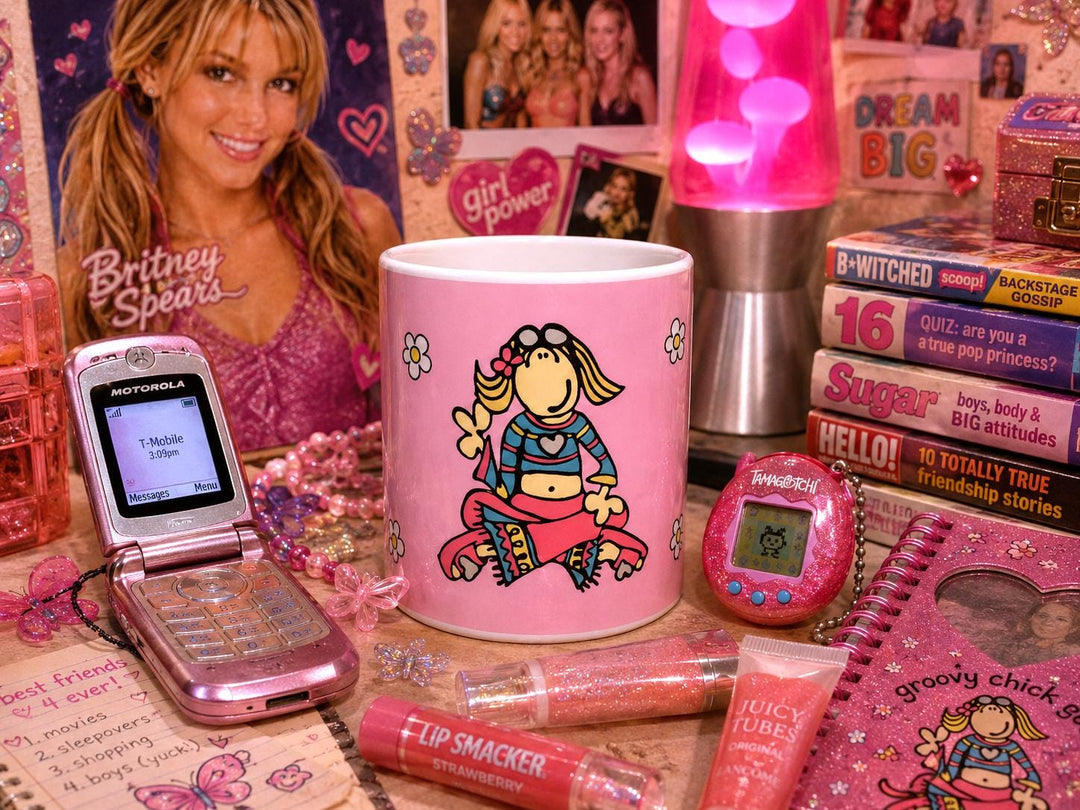 Groovy Chick Style Mug – Y2K Aesthetic Gift – Cute Nostalgic Gift for Her