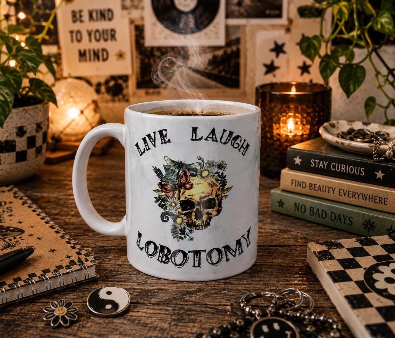 Live Laugh Lobotomy – Chaotic Meme Mug