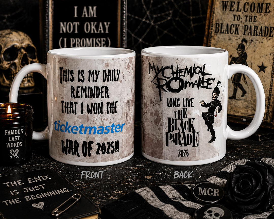 Black Parade Inspired Coffee Mug – Emo Nostalgia Gift
