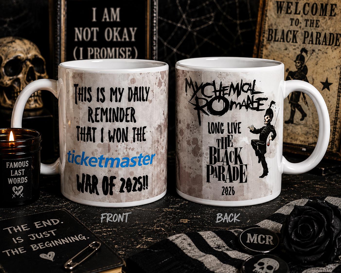 Black Parade Inspired Coffee Mug – Emo Nostalgia Gift