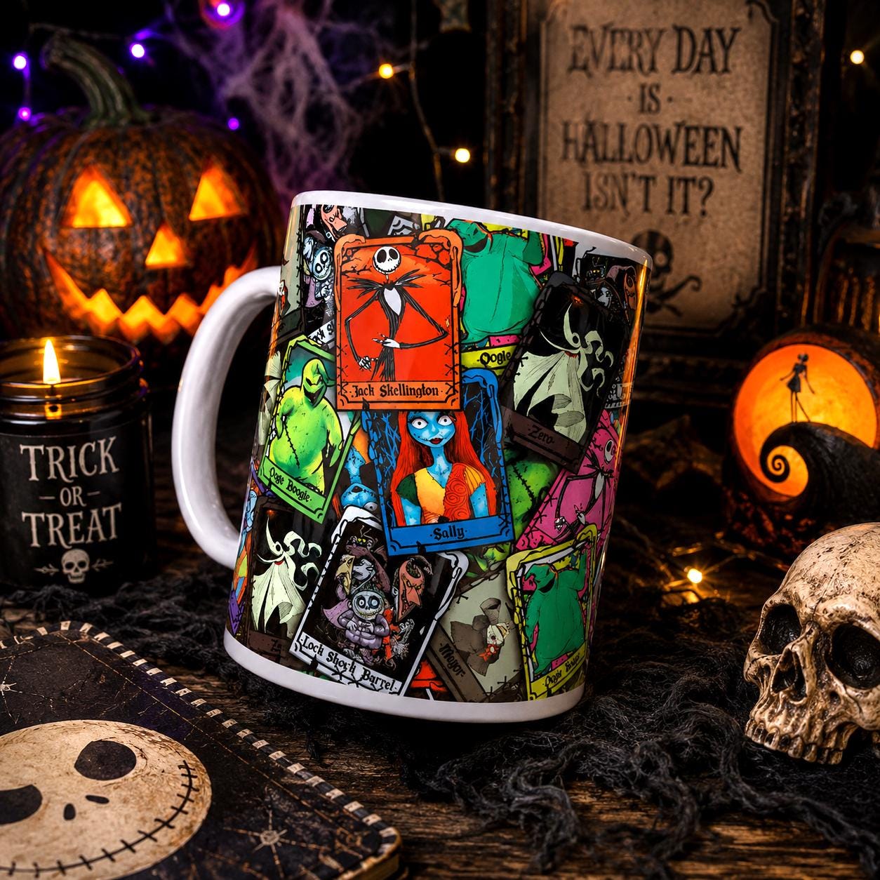 Halloween Christmas Mashup Mug – Dark Cute Festive Mug
