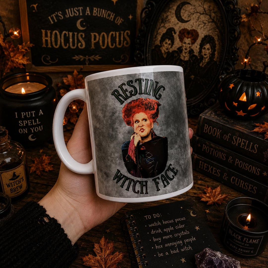 Resting Witch Face – Halloween Mug