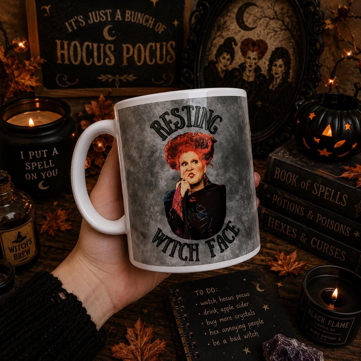 Resting Witch Face – Halloween Mug