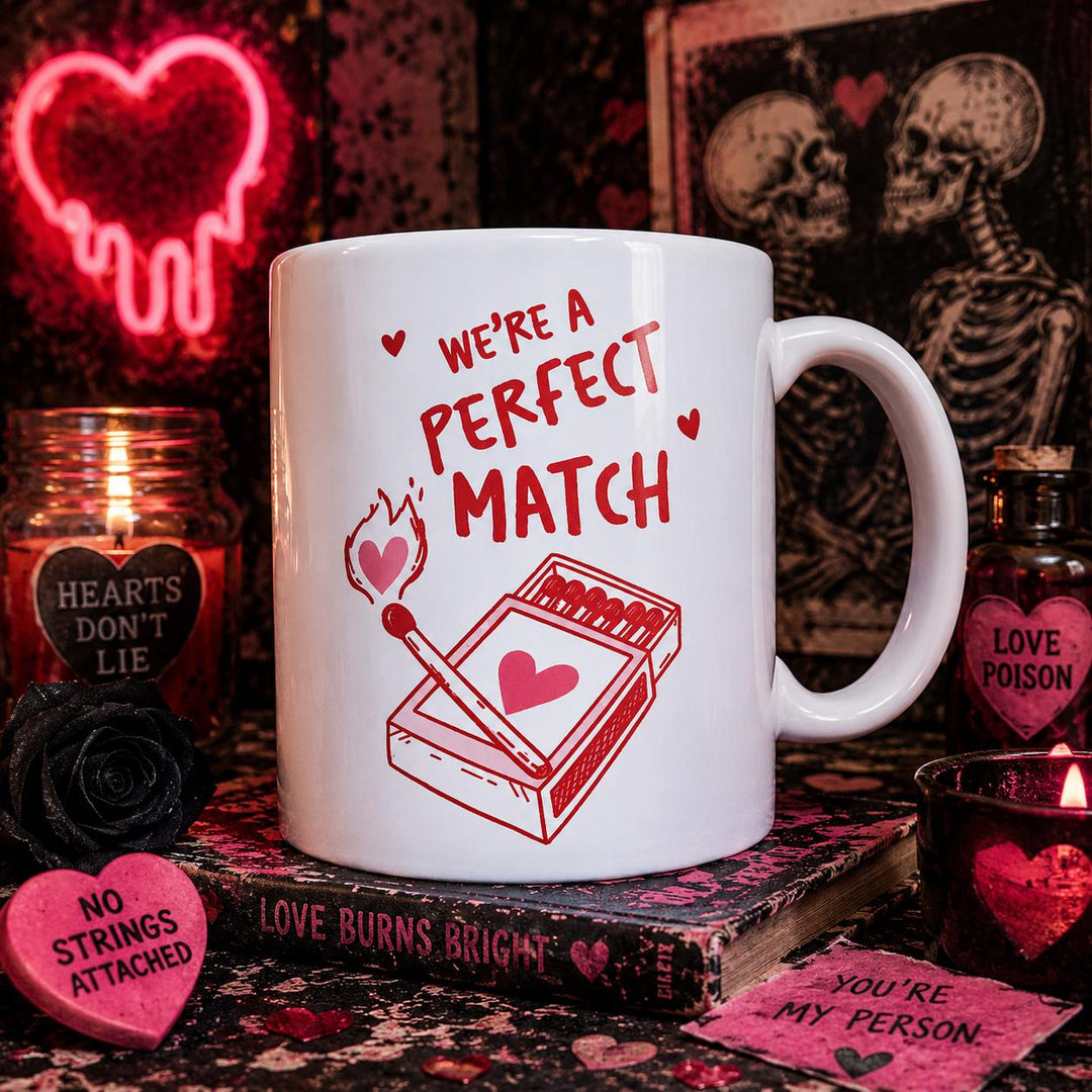 We’re a Perfect Match Mug – Funny Valentine’s Mug