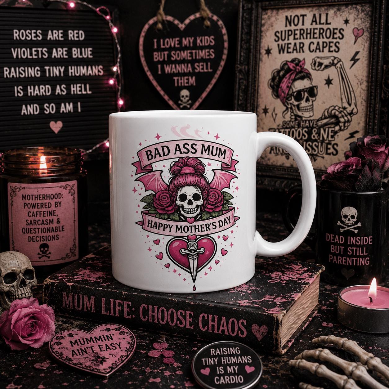 Bad Ass Mum Mug – Cool Mum Gift