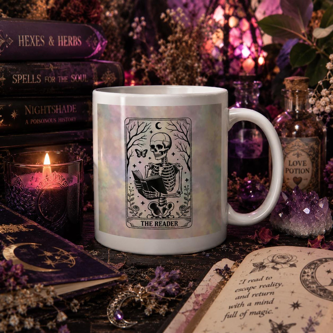 The Reader Tarot Mug – Spooky Reader Gift