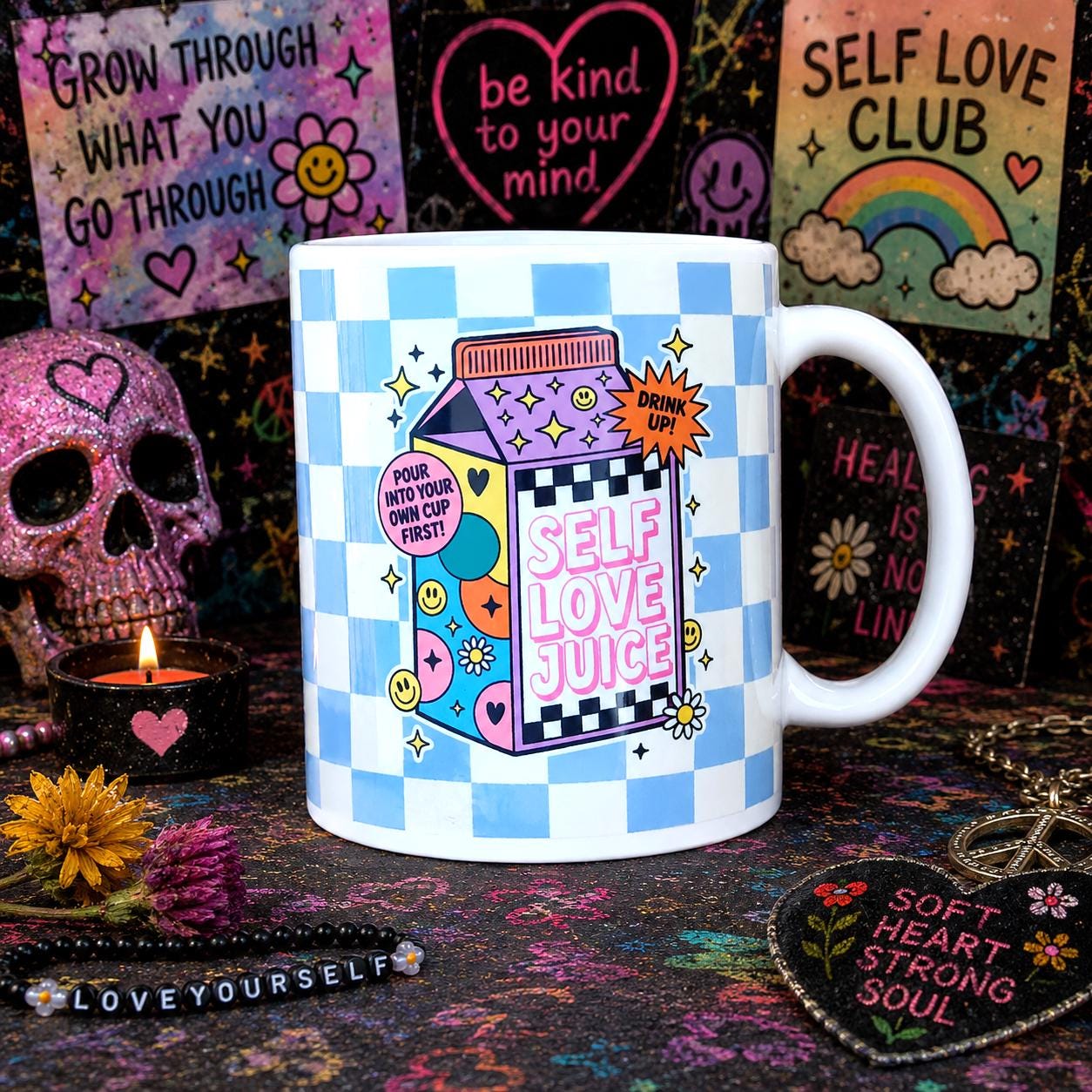 Self Love Juice Mug – Cute Positive Affirmation Mug