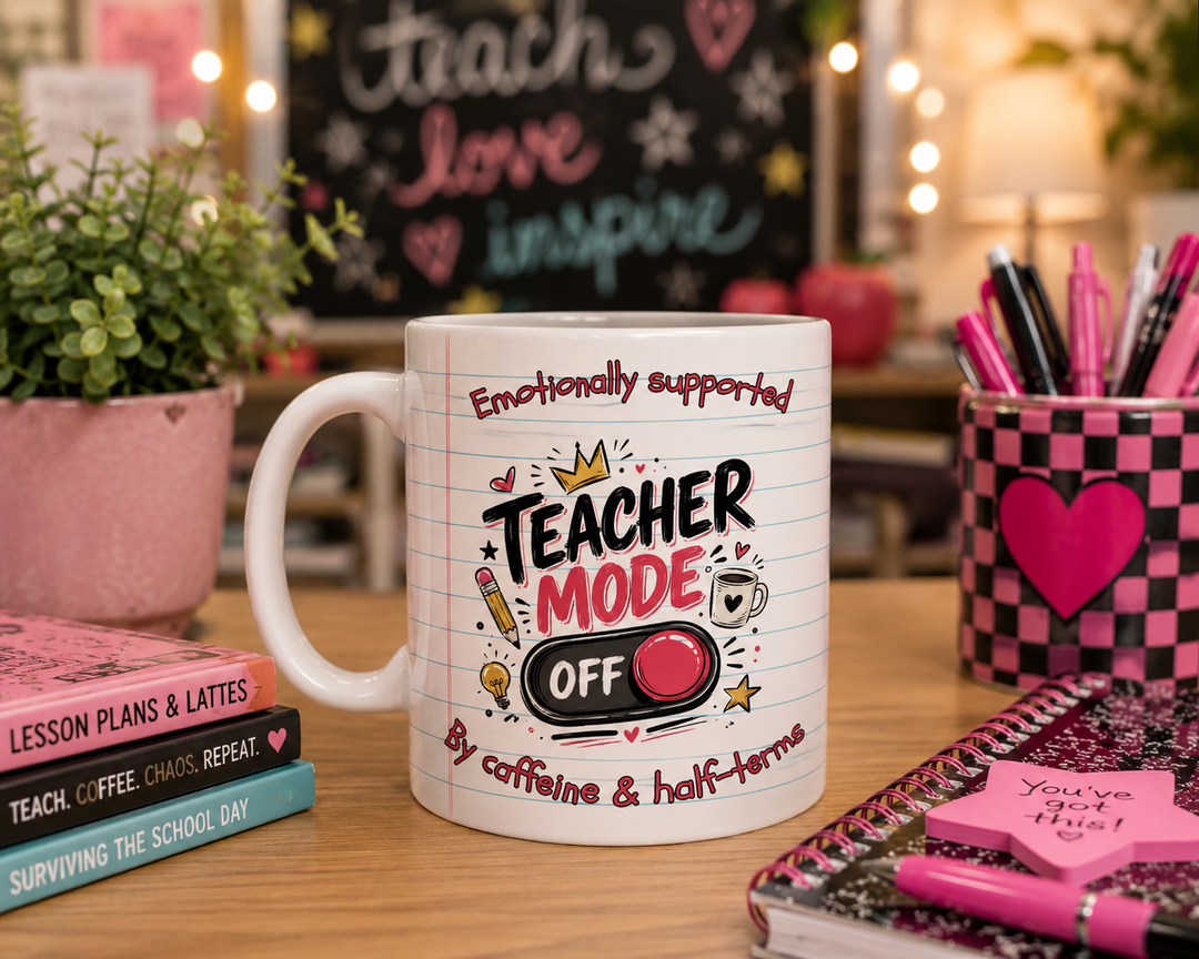 Teacher Mode Off Mug – Funny End of Term Teacher Gift – Teacher Coffee Mug – Teacher Appreciation Gift – Summer Holiday Mug