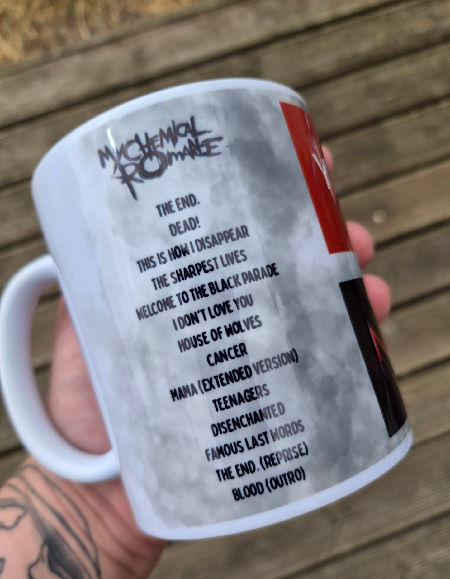 My Chemical Romance UK Tour 2026 Setlist Mug – Wembley, Liverpool & Glasgow – MCR Concert Gift – Emo Gift – UK Tour Mug